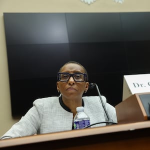 Dr. Claudine Gay, then-President of Harvard University, testifies before the House Education and Workforce Committee.