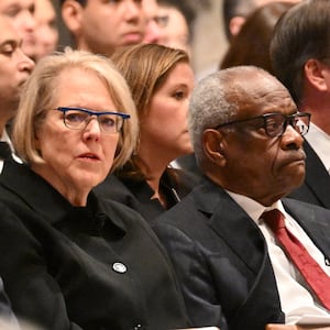 Supreme Court justice Clarence Thomas and his wife Ginni Thomas