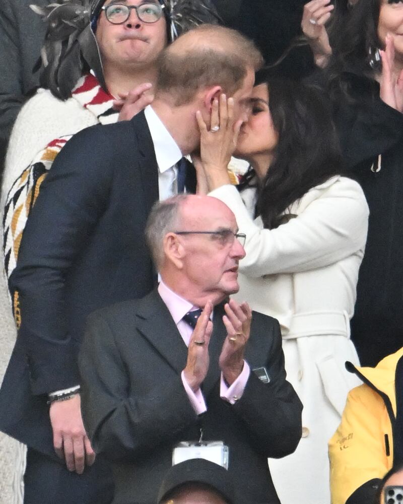 Prince Harry, Duke of Sussex and Meghan, Duchess of Sussex at the opening ceremony of the 2025 Invictus Games