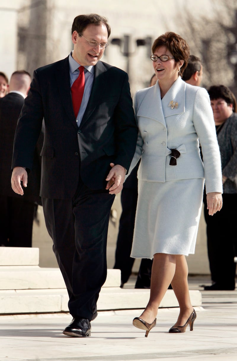 Supreme Court Samuel Alito and his wife, Mary Ann