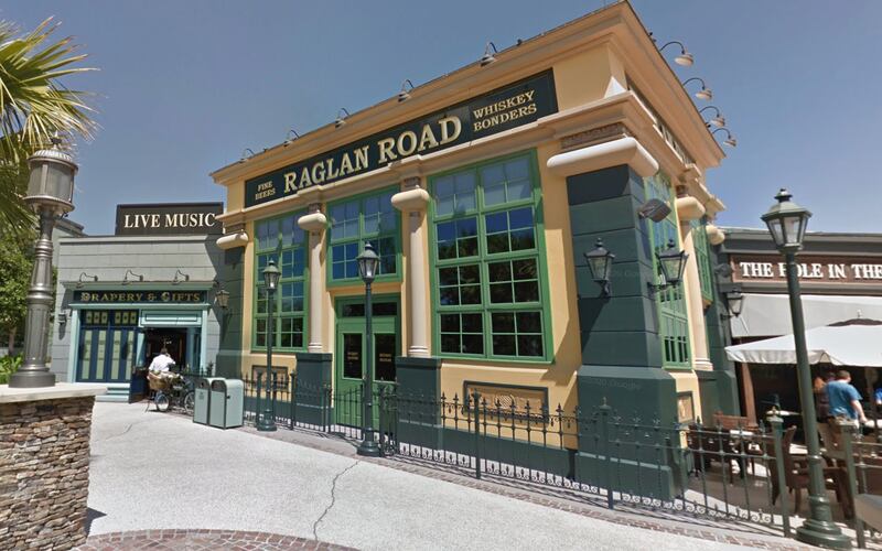 Outside of Raglan Road restaurant in Disney Springs