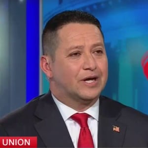 Tony Gonzales speaks on a live CNN show.