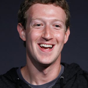 Mark Zuckerberg smiles at a conference in 2013.