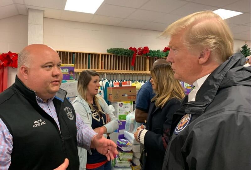 Bubba Copeland speaks with Donald Trump.