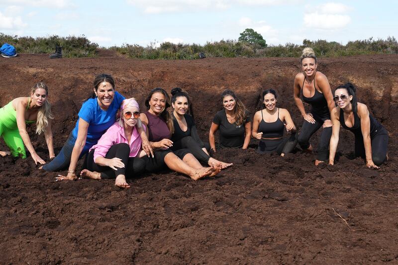 A photo still of the cast of The Real Housewives of New Jersey