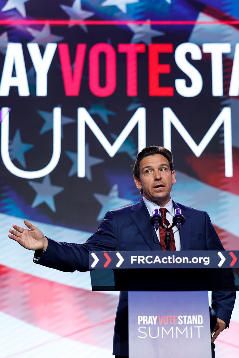 Ron DeSantis at Pray Vote Stand Summit.