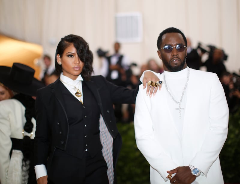 Sean Combs and Cassie arrive at the Metropolitan Museum of Art Costume Institute Gala