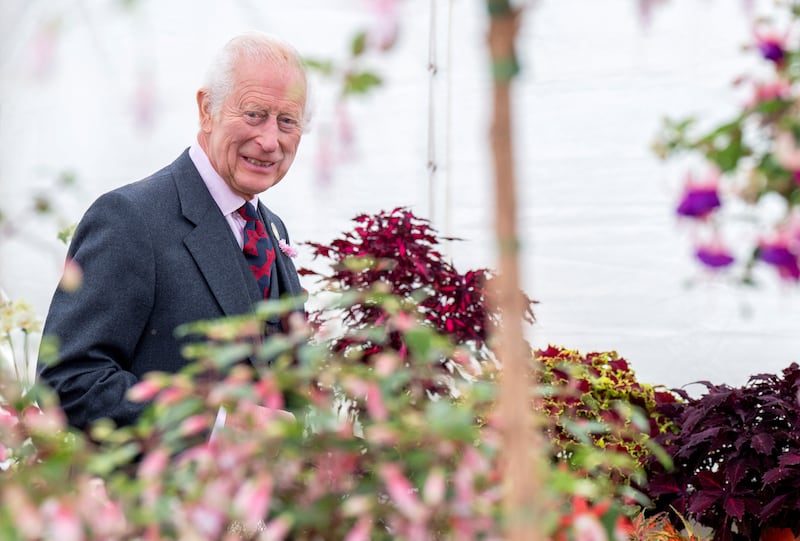 King Charles visits the Royal Horticultural Society of Aberdeen's 200th Flower Show at Duthie Park, Aberdeen, Scotland, Britain, Aug. 31, 2024.