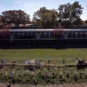 The outside of Robb Elementary School in Uvalde, Texas.