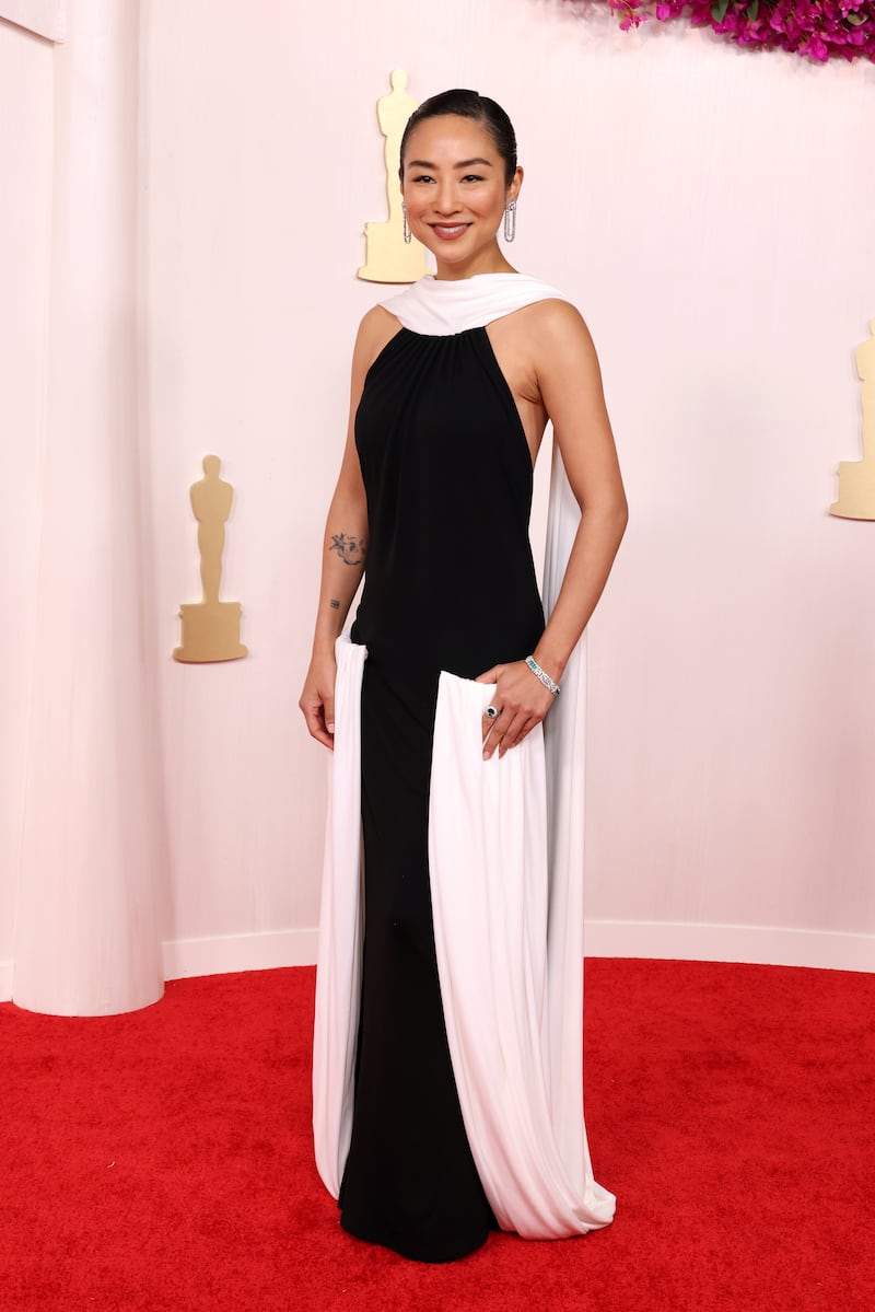 Greta Lee at the Oscars 