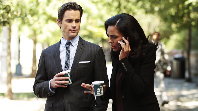 A photo including Matt Bomer and Marsha Thomason in the series White Collar