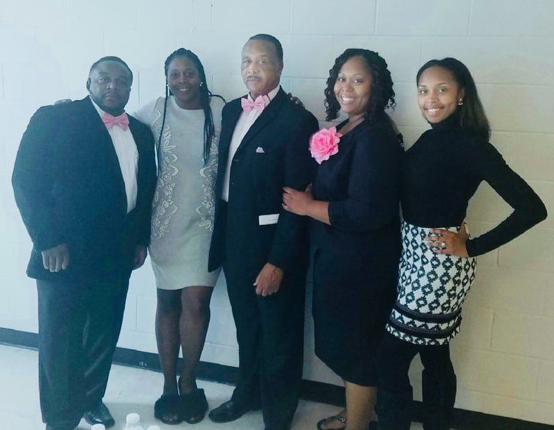 Stevie Richardson, Angela Richardson, John Richardson Jr., Somika Carr, and Jasmine Burton