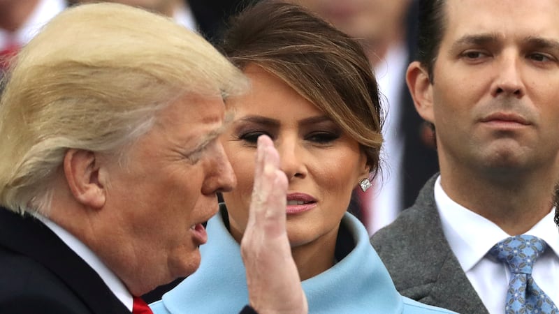 Donald Trump is sworn in as the 45th president of the United States in 2017.