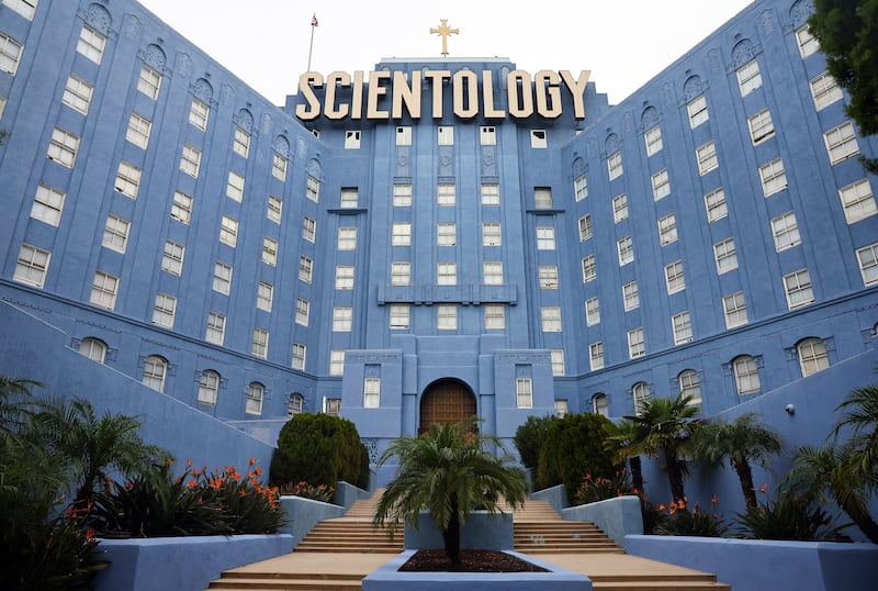 A view of the Church of Scientology of Los Angeles building on January 4, 2024 in Los Angeles, California.