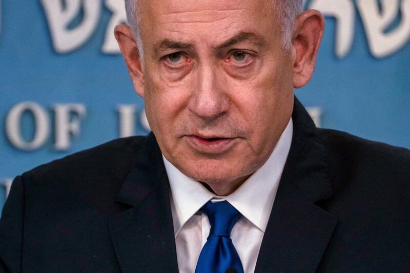 Israeli Prime Minister Benjamin Netanyahu.