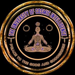 The logo of the so-called University of Cosmic Intelligence, which alleged cult leader Rashad Jamal uses to preach to followers online from behind bars. 