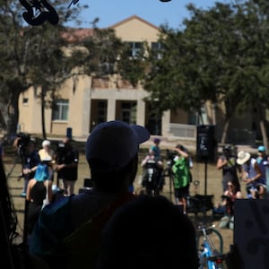 Students from New College of Florida stage a walkout 