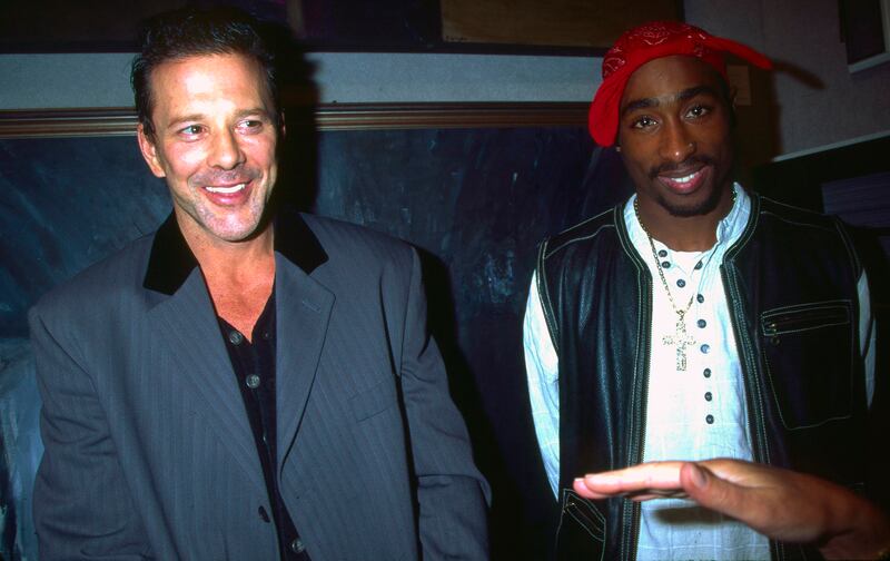 Mickey Rourke and Tupac Shakur in 1994.