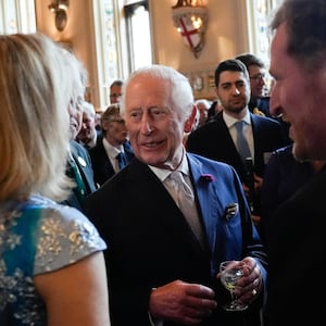 King Charles III during a reception for recipients of The King's Award for Enterprise, at Windsor Castle on July 9, 2024 in Windsor, England.