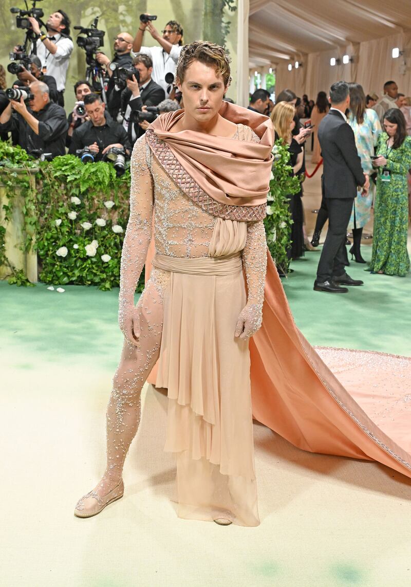 Gustav Magnar Witzøe poses at the Met Gala