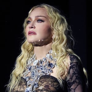 Madonna performs during The Celebration Tour at The O2 Arena