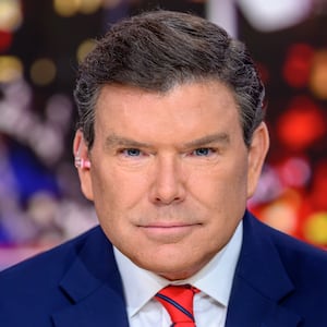 Bret Baier on set.