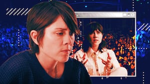 A photo illustration of Tegan and Sara Quin.