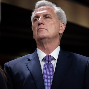  House Minority Leader Kevin McCarthy (R-CA) speaks at a House GOP leadership press conference on government funding on December 14th, 2022 in Washington, DC.