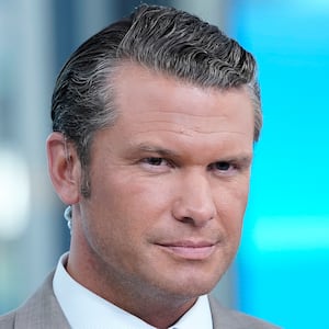 Former Fox anchor Pete Hegseth appears on "FOX & Friends" at Fox News Channel Studios on August 09, 2019 in New York City.