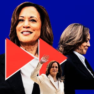 Photo illustration of Vice President Kamala Harris