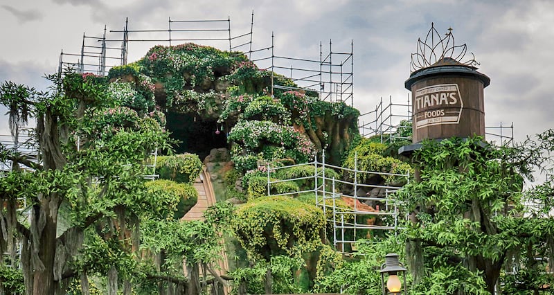 Tiana's Bayou Adventure at the Magic Kingdom.