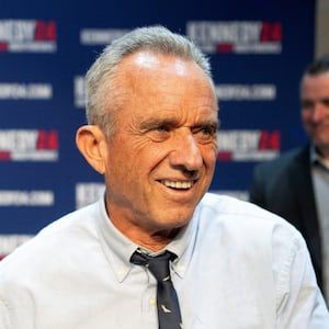 Robert F. Kennedy Jr. at a campaign rally.