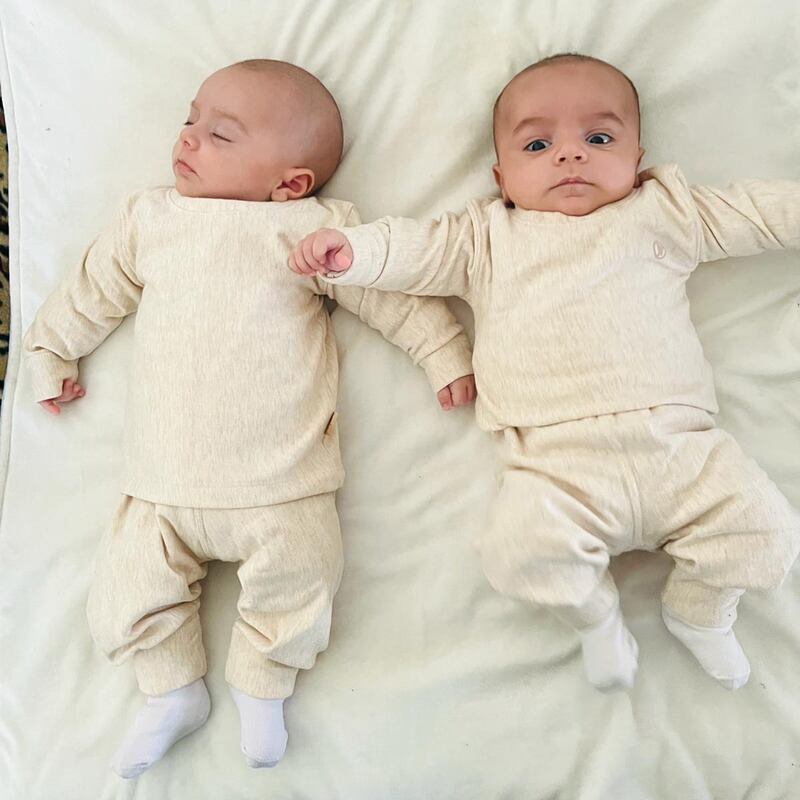 Ghadeer Abu Hassira’s twins.