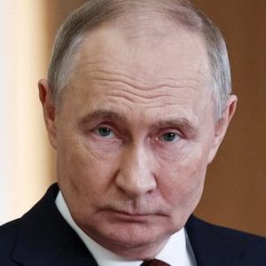 Russian President Vladimir Putin attends a press conference following the Collective Security Treaty Organisation (CSTO) summit in Astana, Kazakhstan, November 28, 2024.