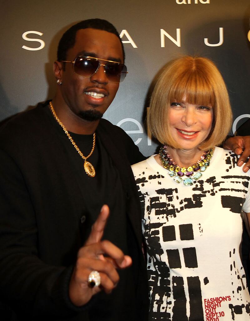 Diddy and Anna Wintour