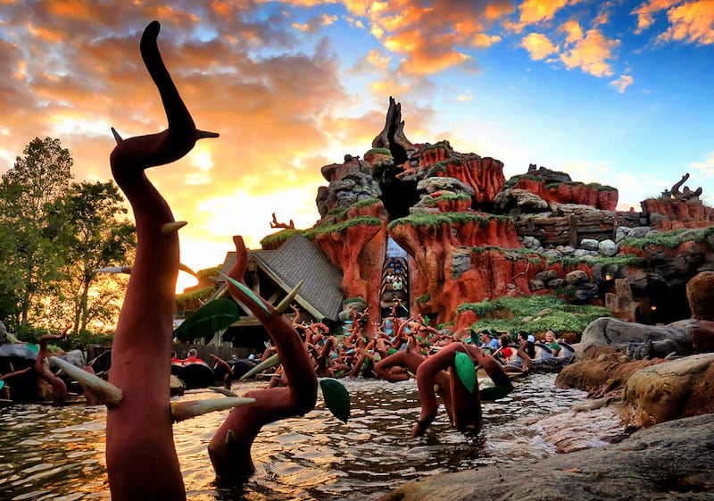 Splash Mountain in the Magic Kingdom at Walt Disney World.