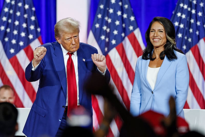 Donald Trump and Tulsi Gabbard