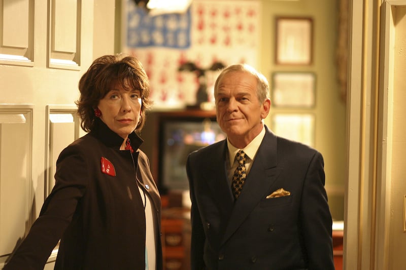 Lily Tomlin as Deborah Fiderer and John Spencer.