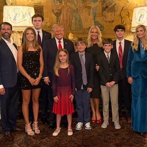 Kai Trump posts picture of the Trump family.