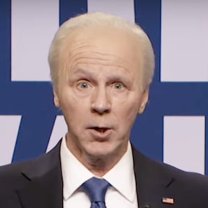 Dana Carvey and Maya Rudolph impersonate Joe Biden and Kamala Harris on Saturday Night Live 