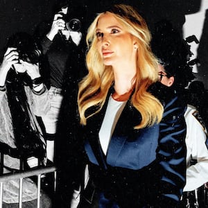 An illustration including a photo of Ivanka Trump