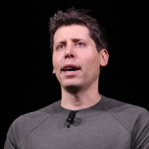 OpenAI CEO Sam Altman speaks during the OpenAI DevDay event.