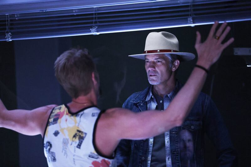 A picture of Boyd Holbrook and Timothy Olyphant in Justified: City Primeval