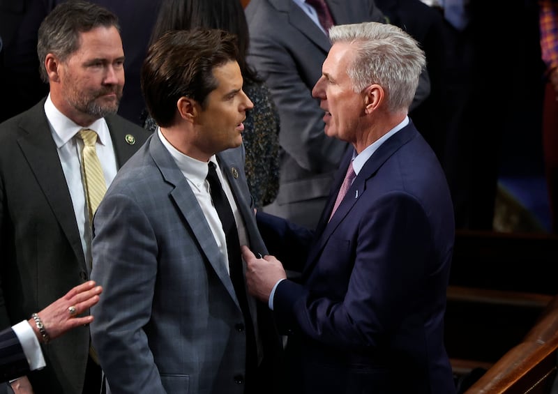 Matt Gaetz and Kevin McCarthy