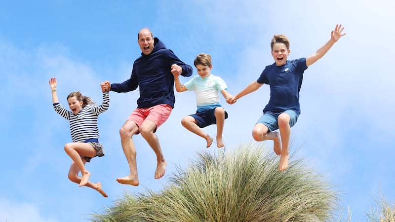 Kate Middleton shared a fun family beach photo to mark Prince William’s birthday.