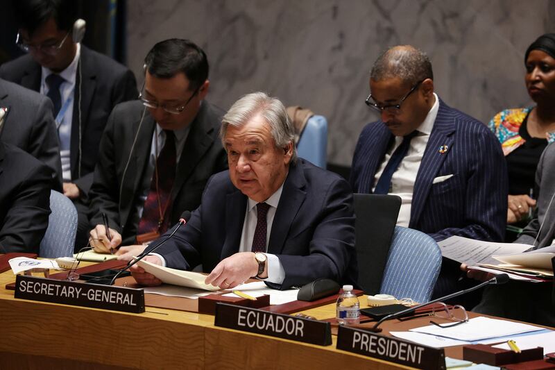 United Nations Secretary-General Antonio Guterres 