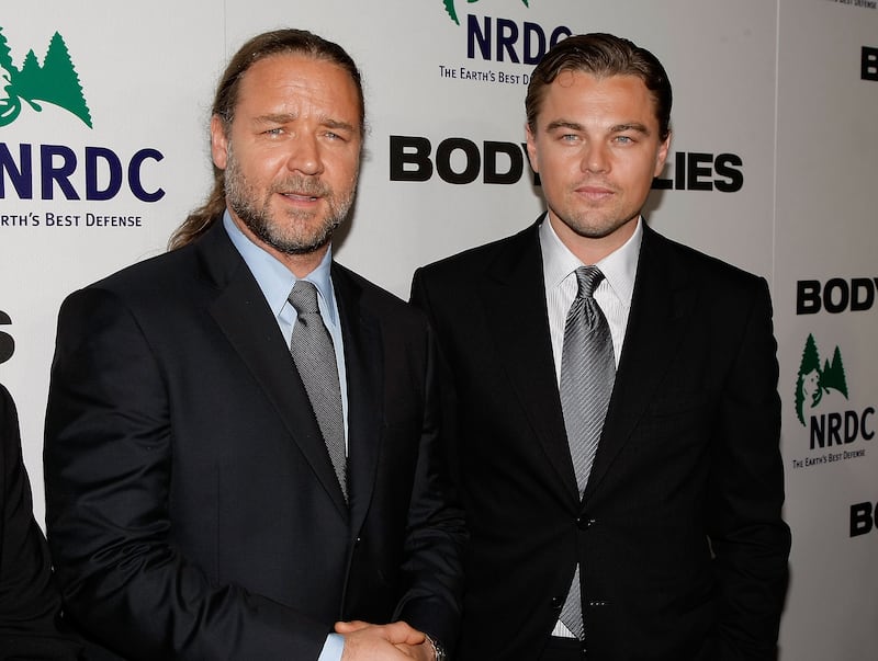 Russell Crowe and Leonardo DiCaprio.