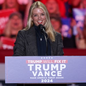 Former Florida Attorney General Pam Bondi speaks during a Donald Trump.