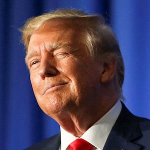 Donald Trump speaks at the New Hampshire Federation of Republican Women Lilac Luncheon in Concord, New Hampshire, U.S., June 27, 2023.   