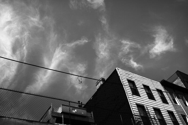 Black and white photograph of a building in New York City near the murder scene of Nathaniel Cash